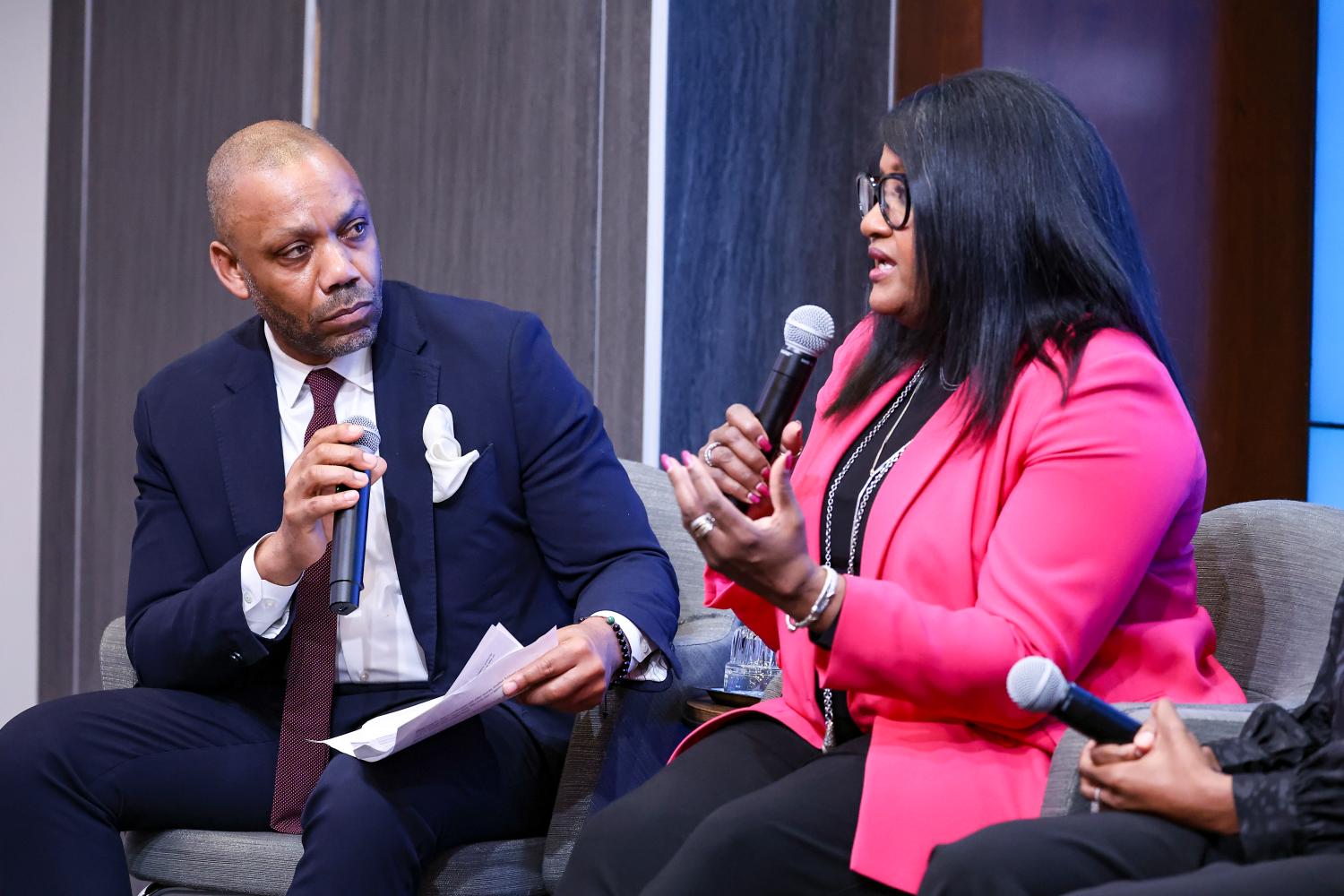 Andre Perry speaking at a Brookings event